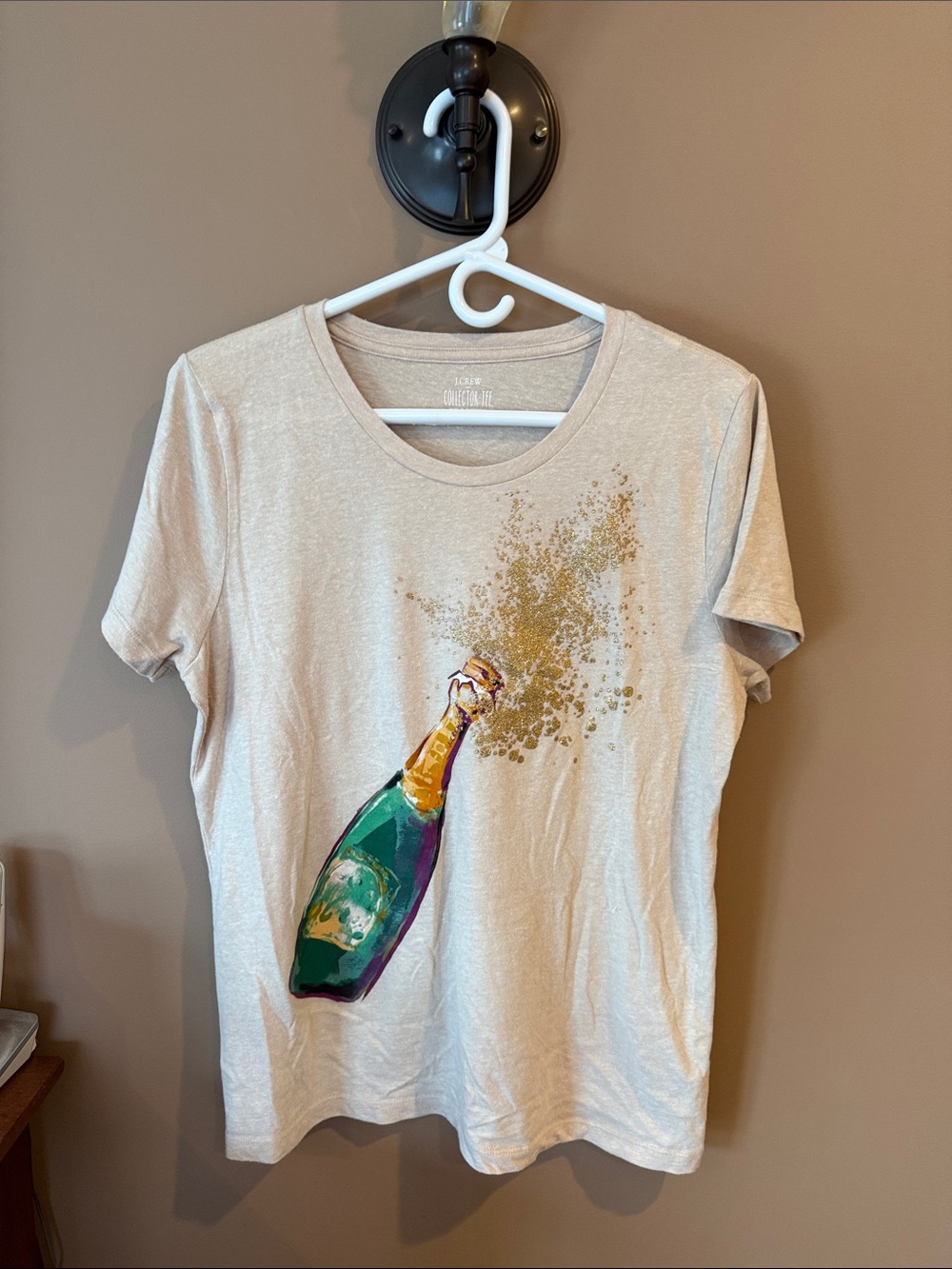 J. Crew Champagne/New Year’s Collector Tee in Tan